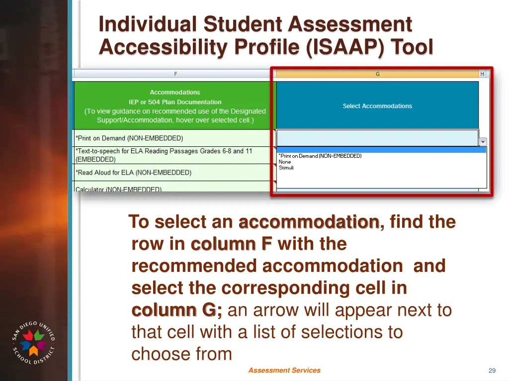 individual student assessment accessibility 6