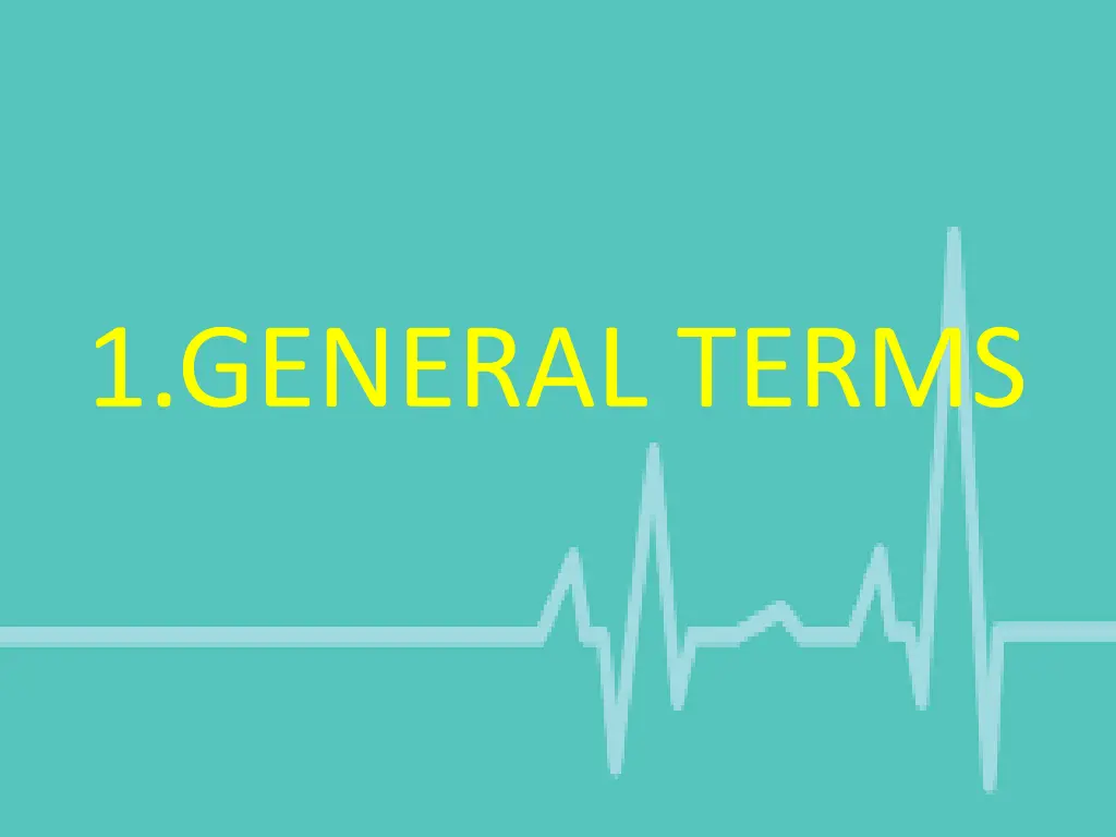 1 general terms