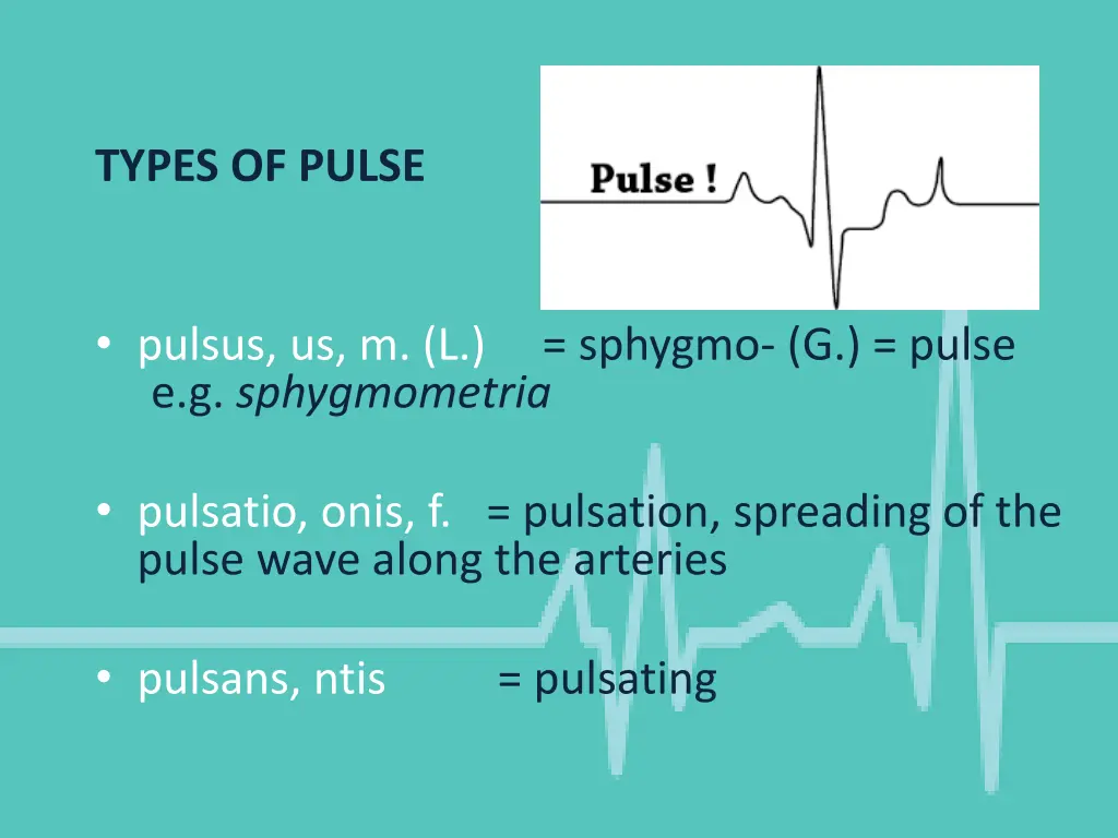 types of pulse