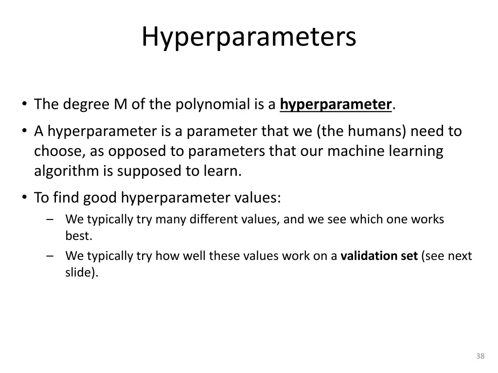 hyperparameters