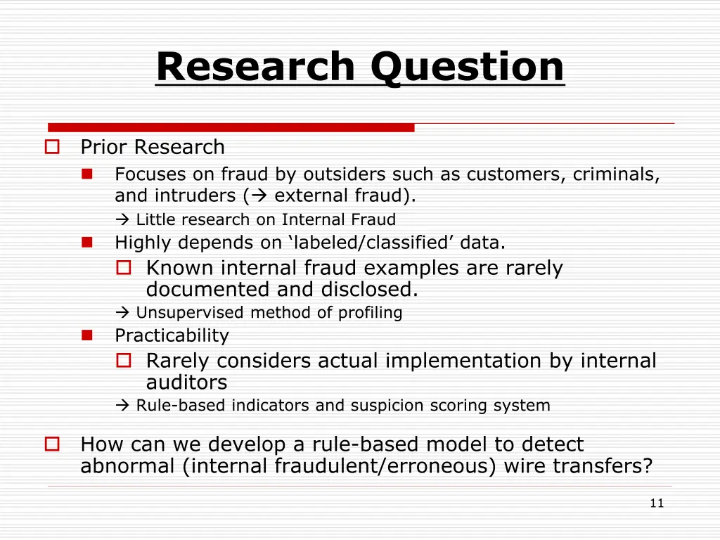 research question