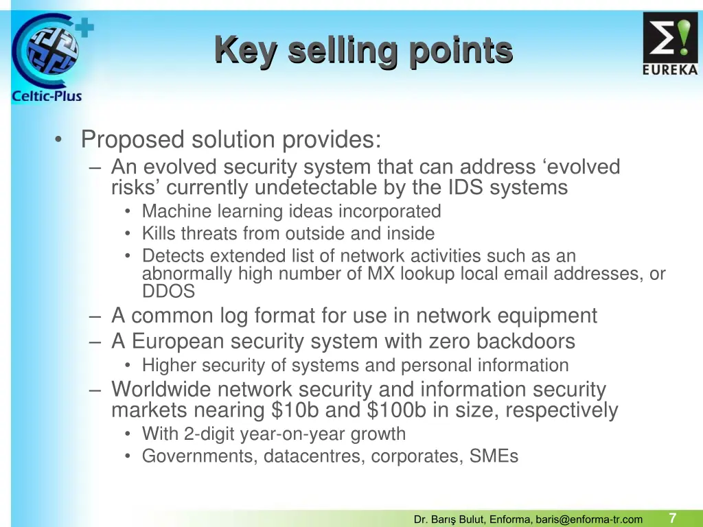 key selling points