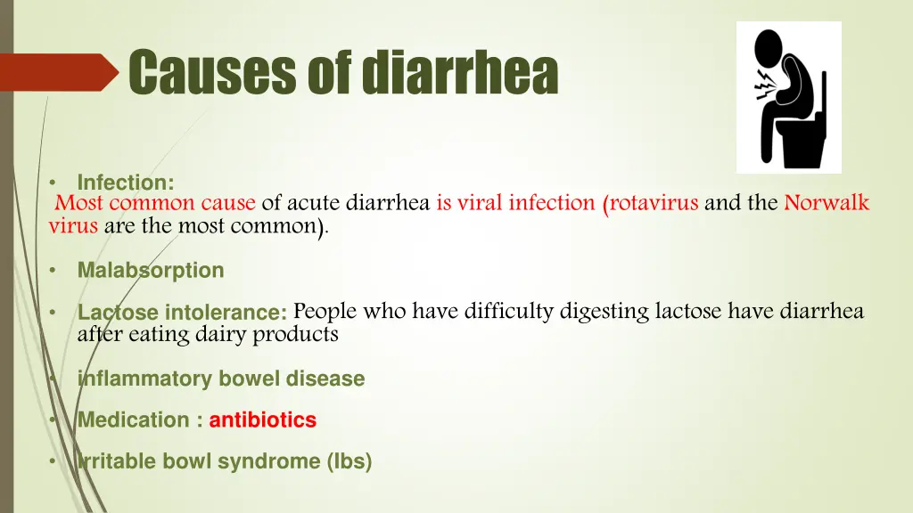 causes of diarrhea