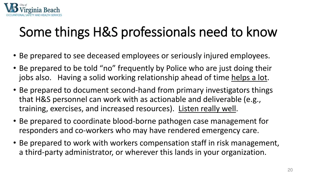 some things h s professionals need to know some