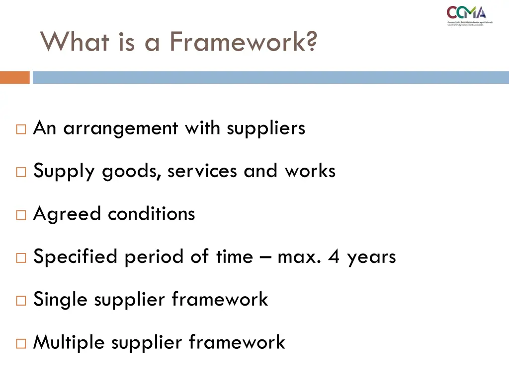 what is a framework