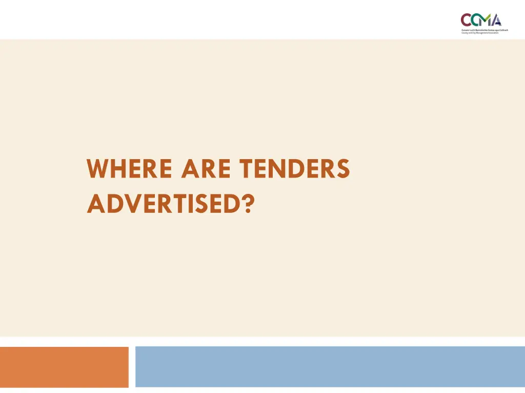 where are tenders advertised