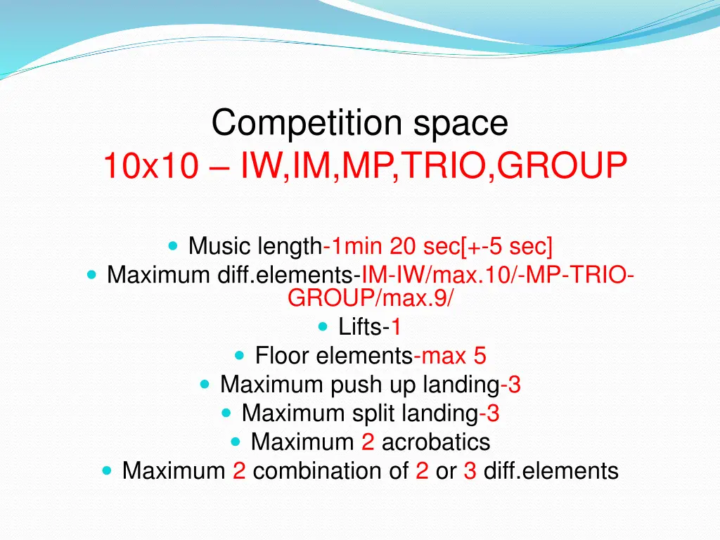 competition space 10x10 iw im mp trio group