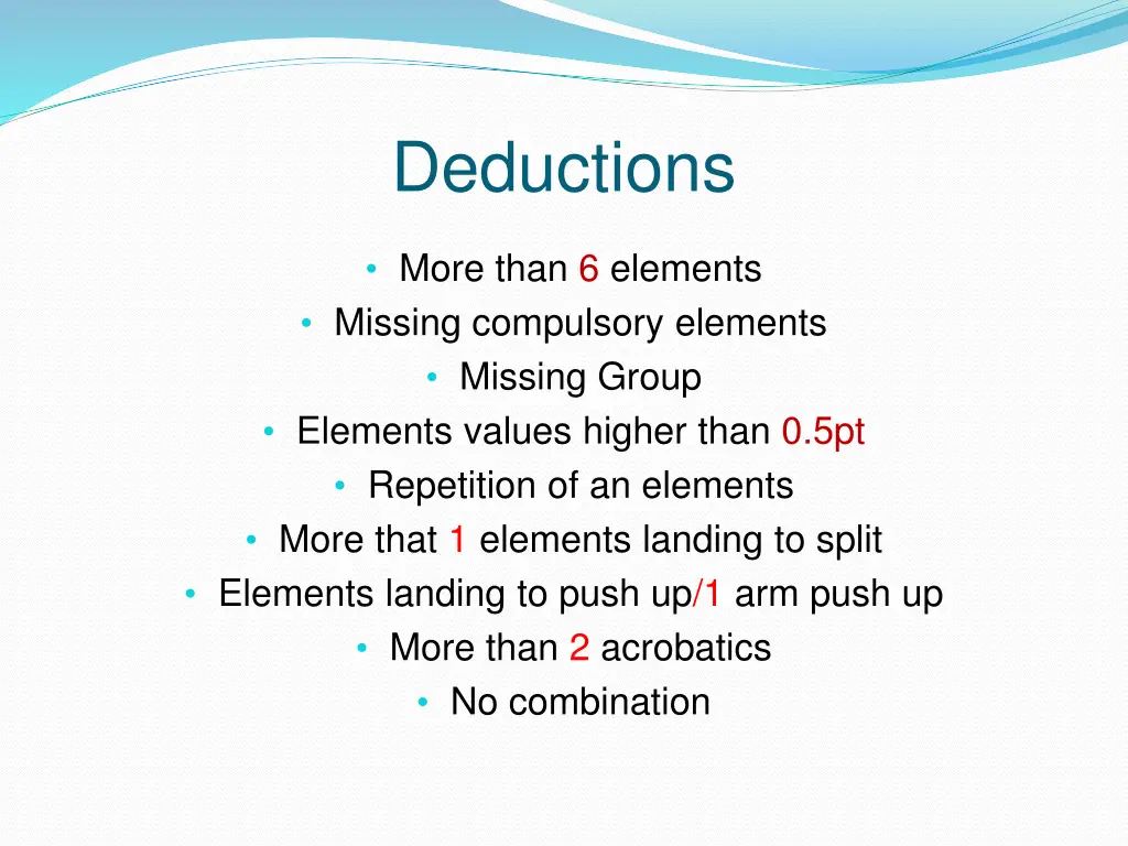 deductions