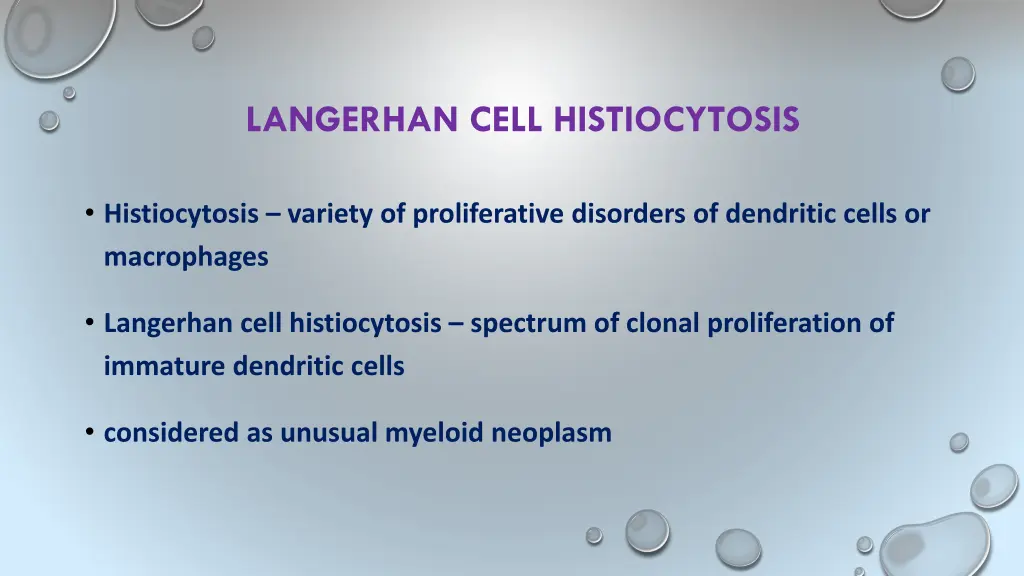 langerhan cell histiocytosis