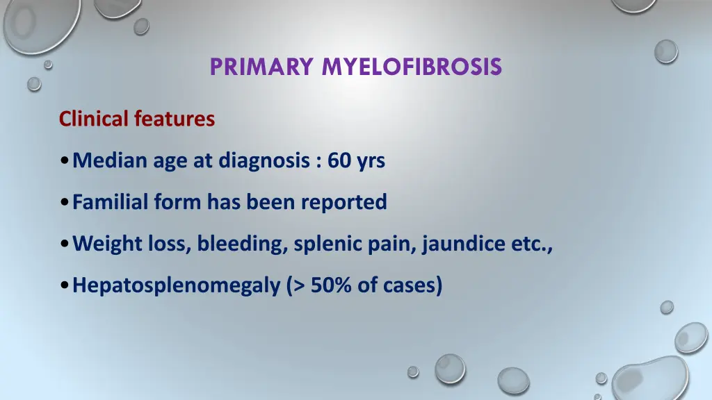 primary myelofibrosis 9