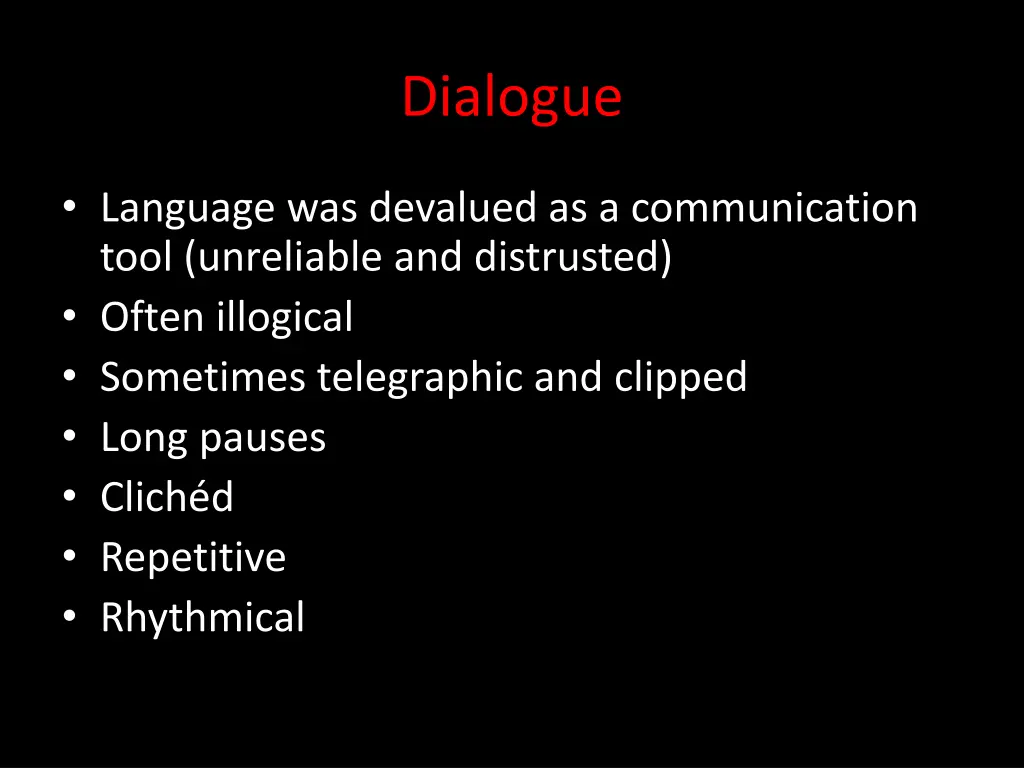 dialogue