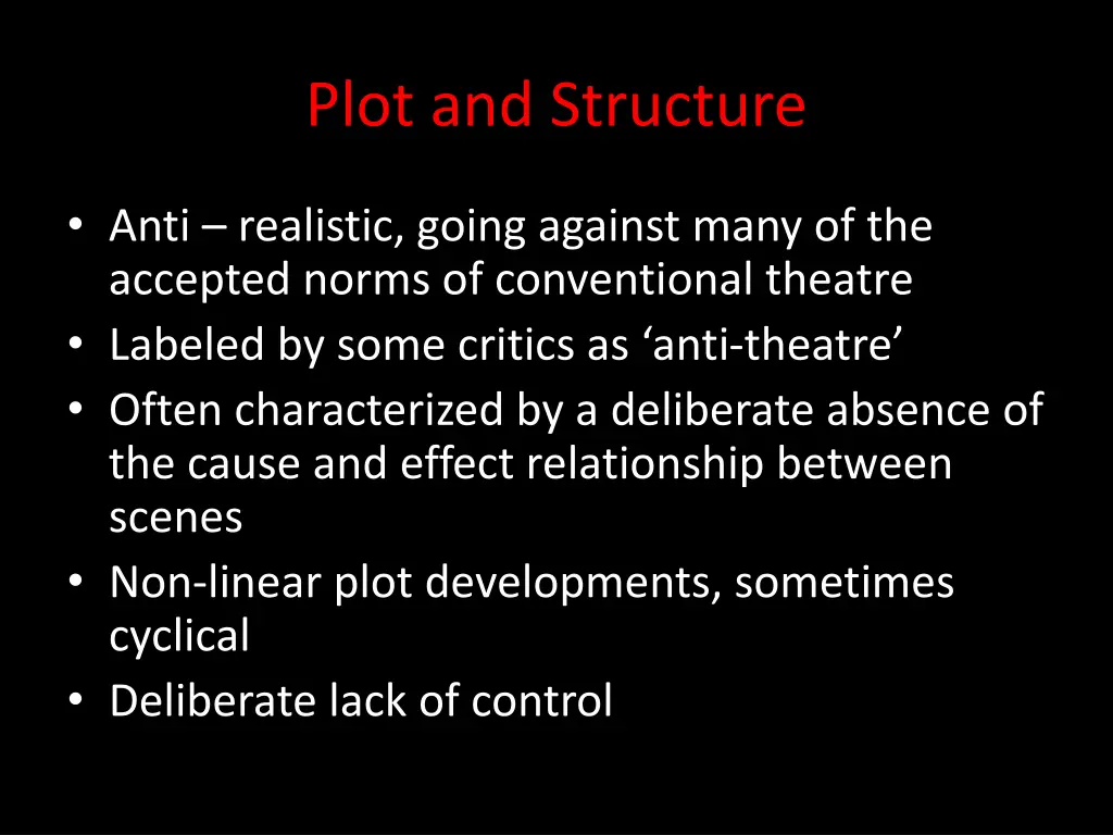 plot and structure