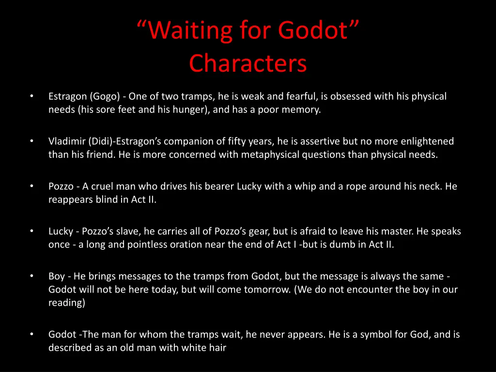 waiting for godot characters