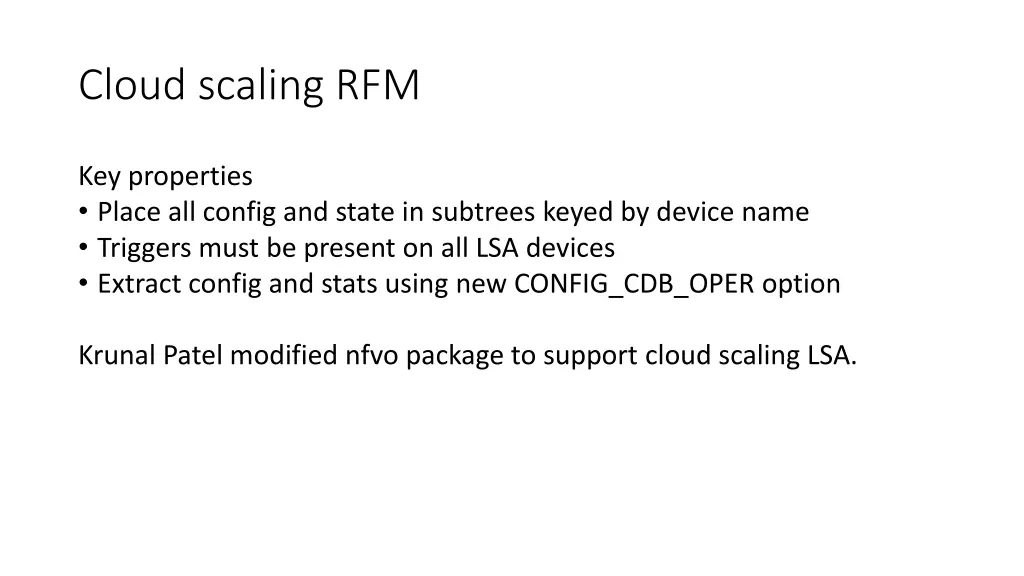 cloud scaling rfm