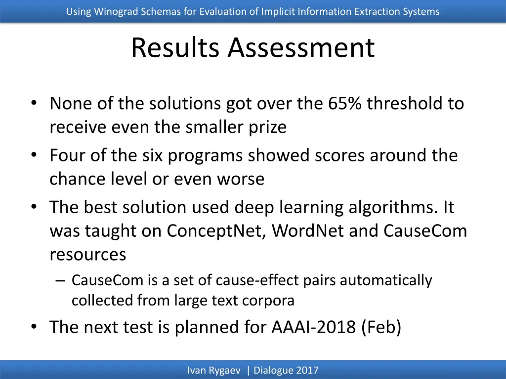 using winograd schemas for evaluation of implicit 15