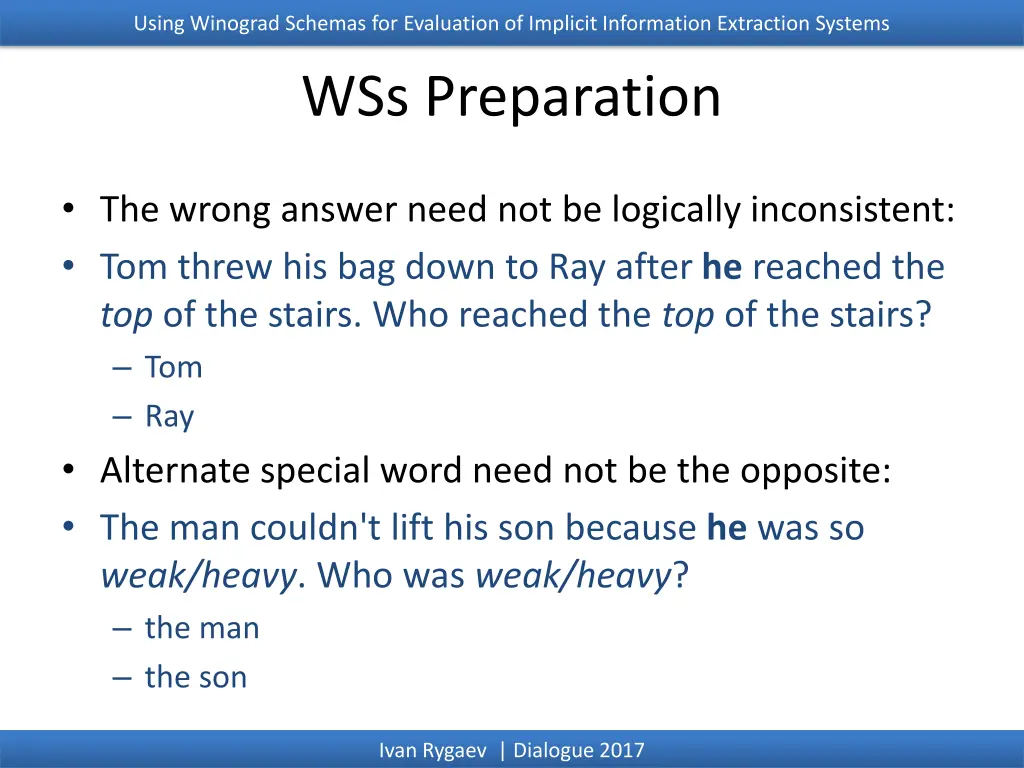 using winograd schemas for evaluation of implicit 7