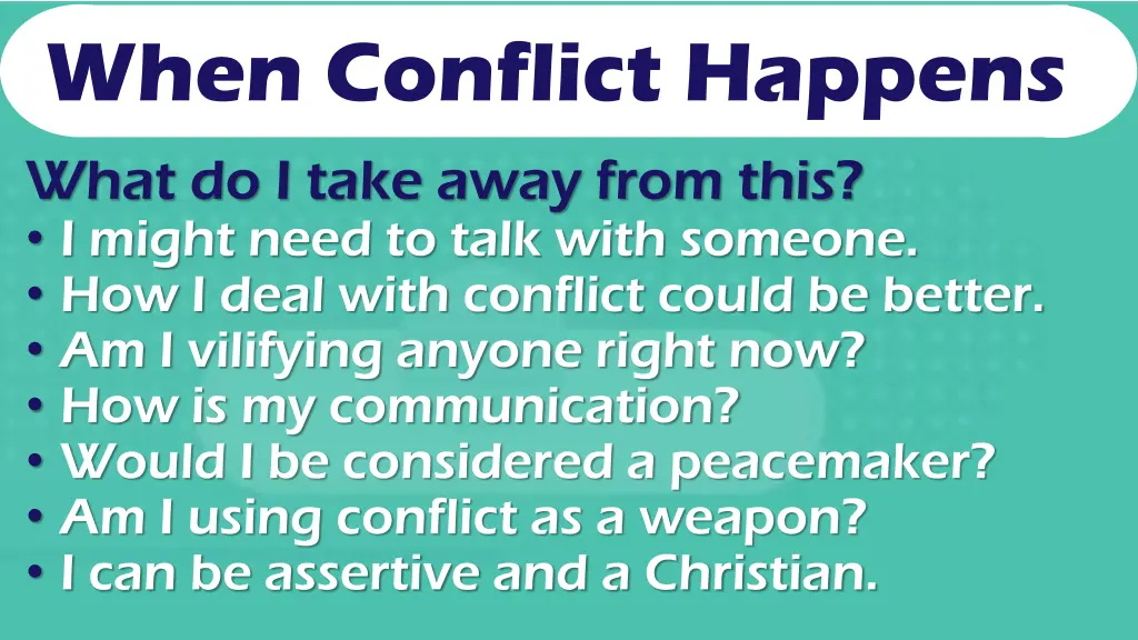 when conflict happens 5