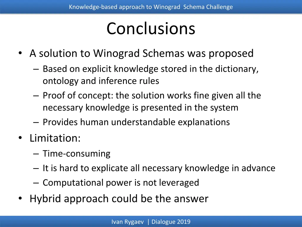 knowledge based approach to winograd schema 33