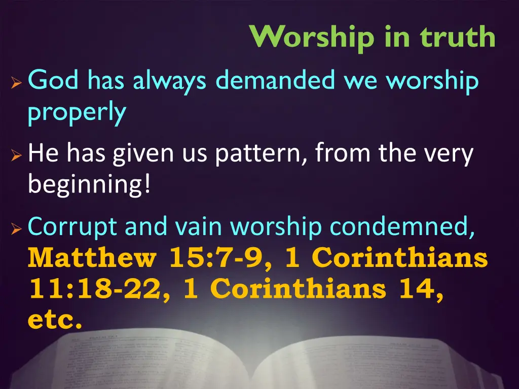 worship in truth