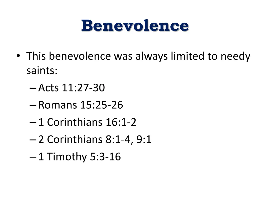 benevolence