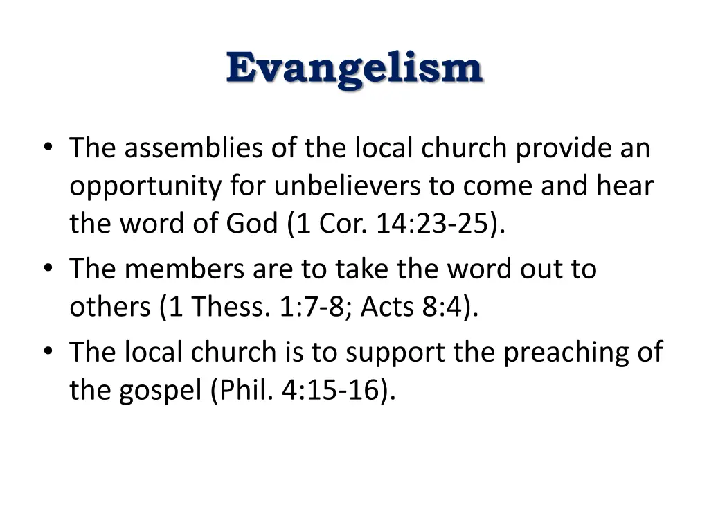 evangelism