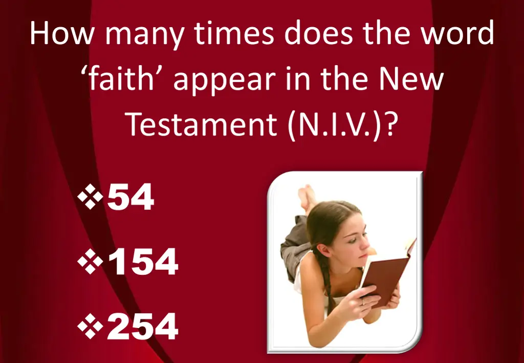 how many times does the word faith appear 1