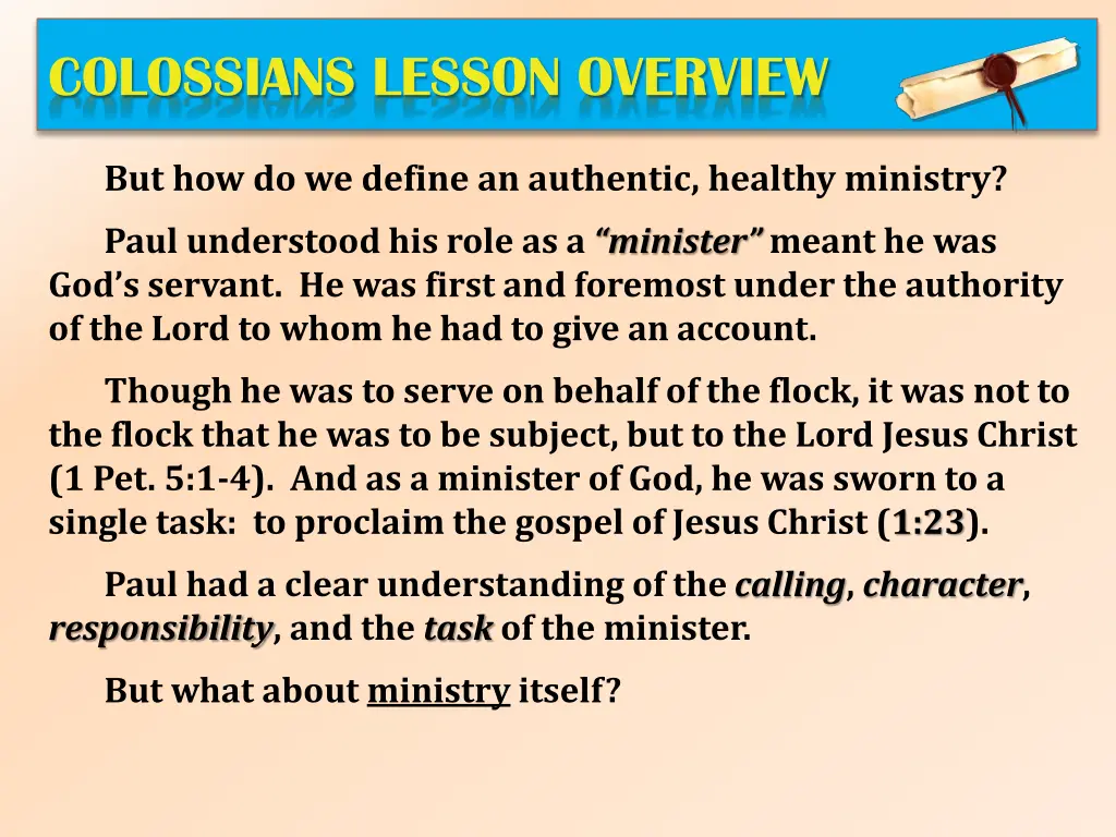 colossians lesson overview 2