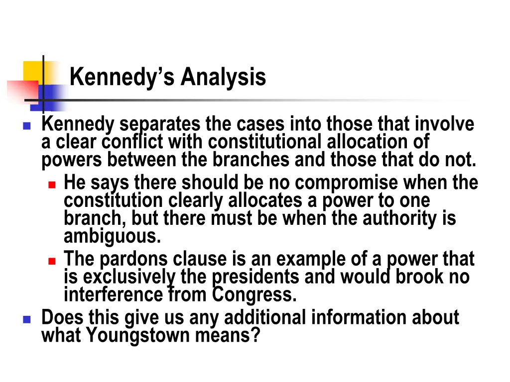 kennedy s analysis