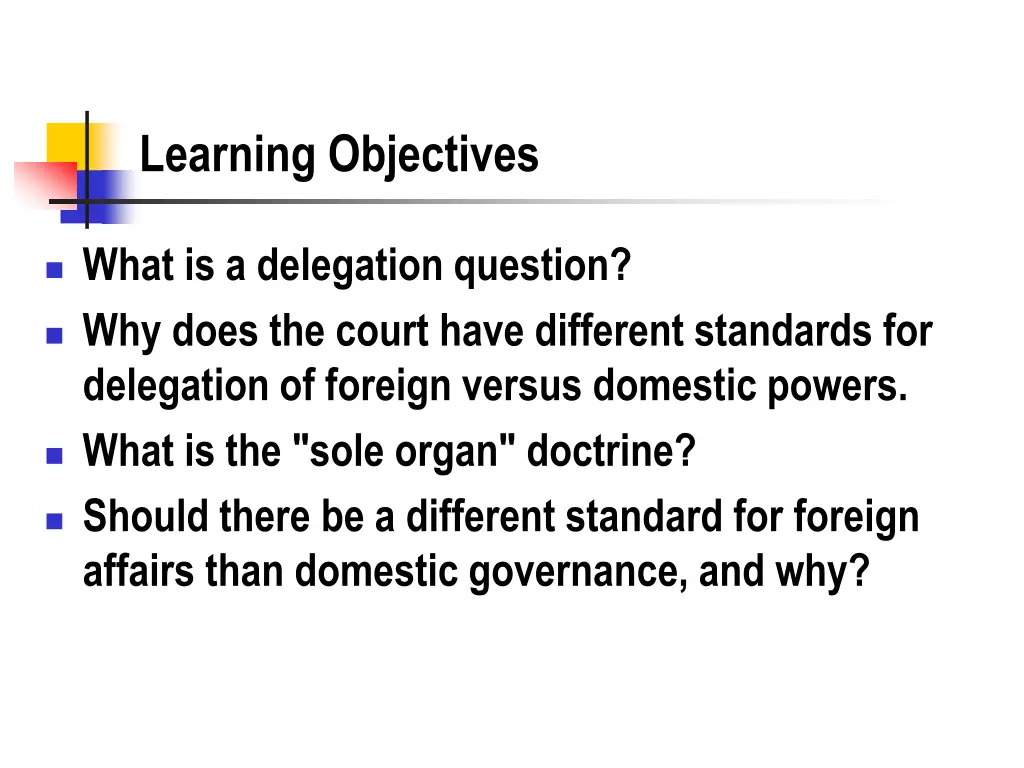 learning objectives