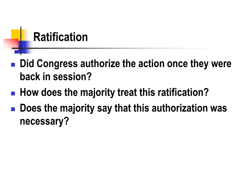 ratification