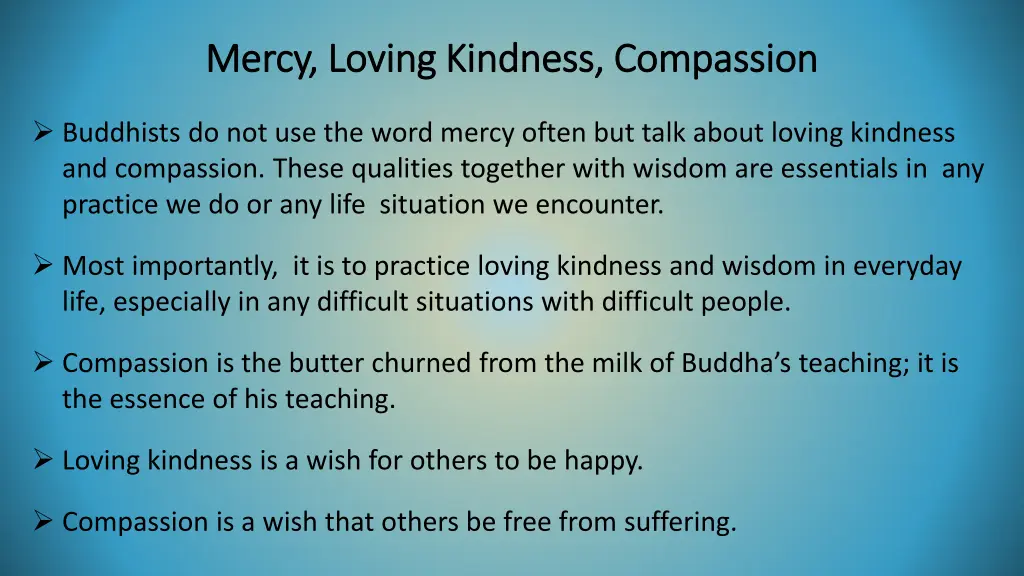 mercy loving kindness compassion mercy loving