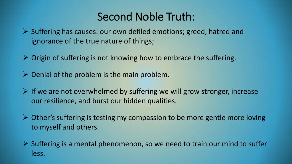 second noble truth second noble truth