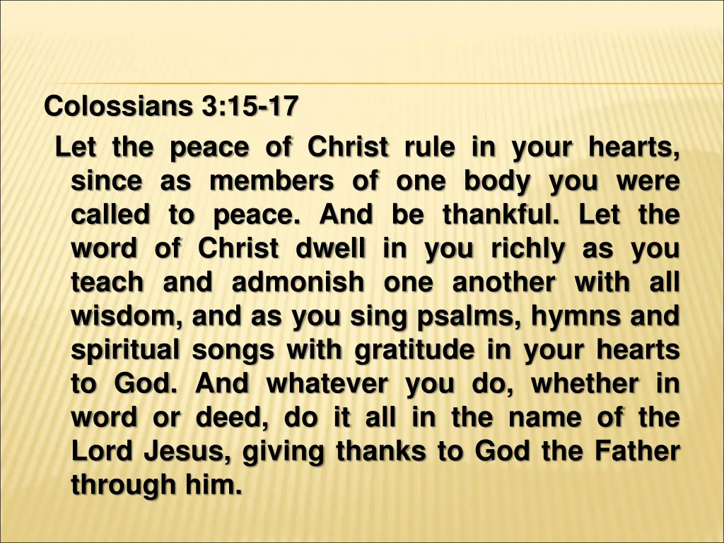 colossians 3 15 17 let the peace of christ rule