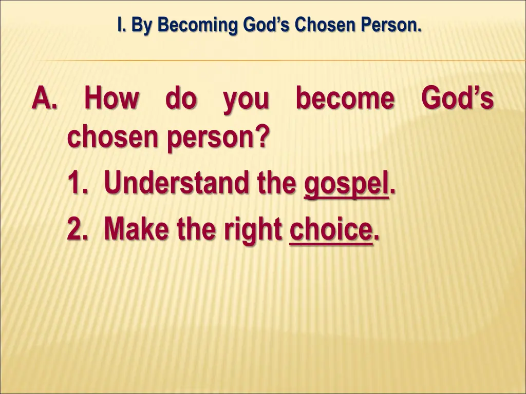 i by becoming god s chosen person 2