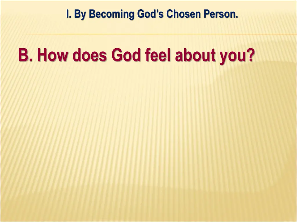 i by becoming god s chosen person 5