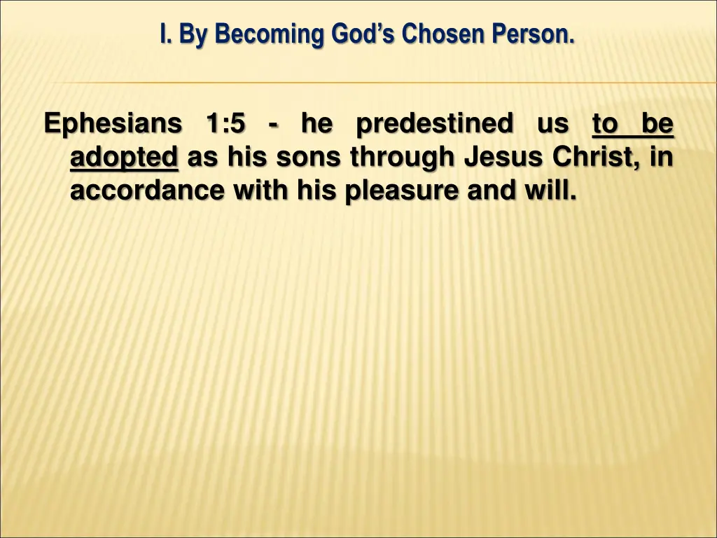 i by becoming god s chosen person 7