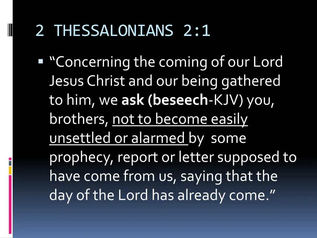 2 thessalonians 2 1