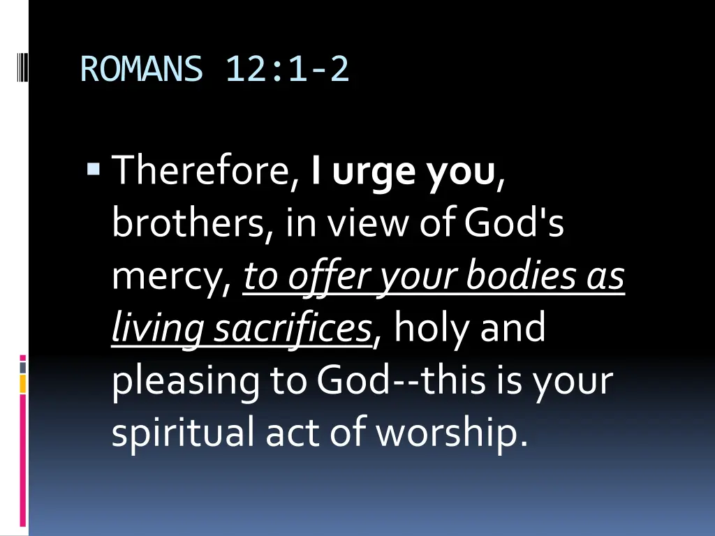 romans 12 1 2