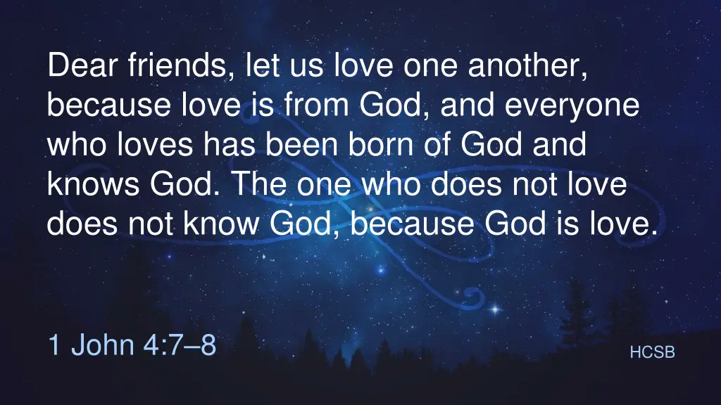 dear friends let us love one another because love