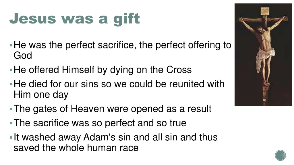 jesus was a gift