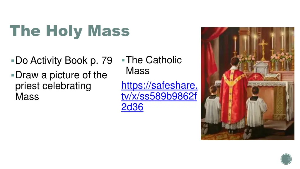 the holy mass