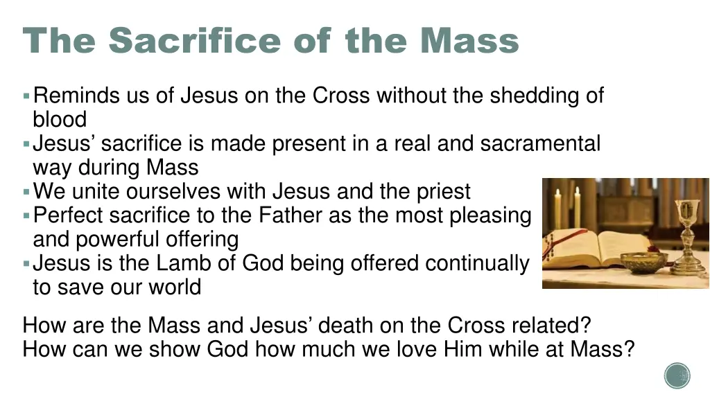 the sacrifice of the mass 1