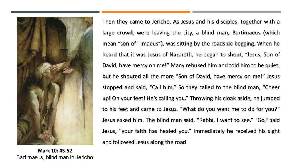 then they came to jericho as jesus