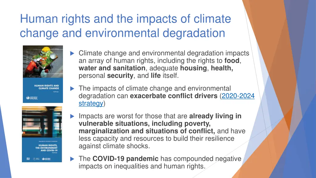 human rights and the impacts of climate change