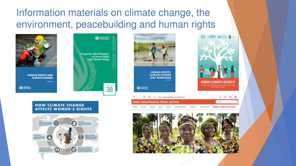 information materials on climate change