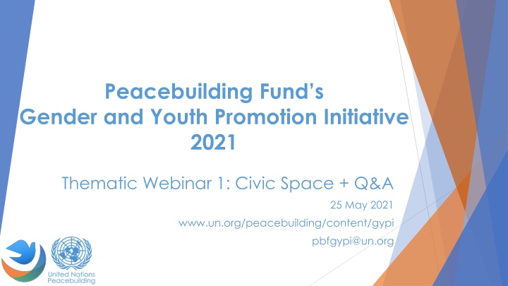 peacebuilding fund s gender and youth promotion