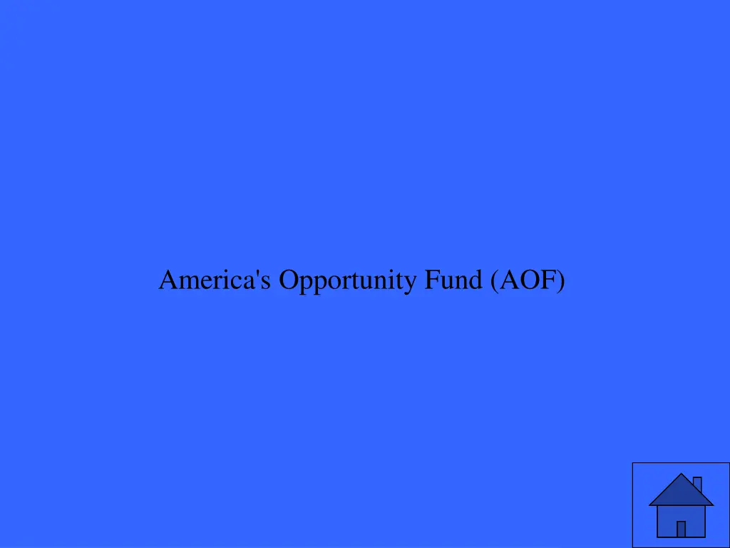 america s opportunity fund aof