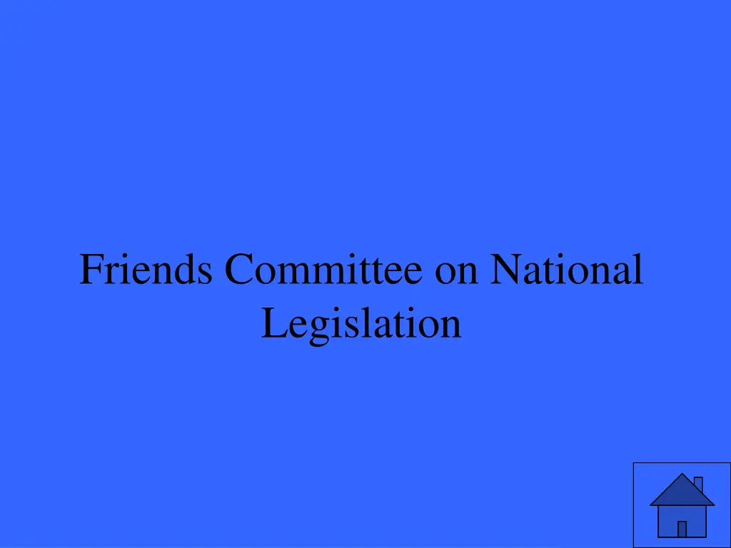 friends committee on national legislation