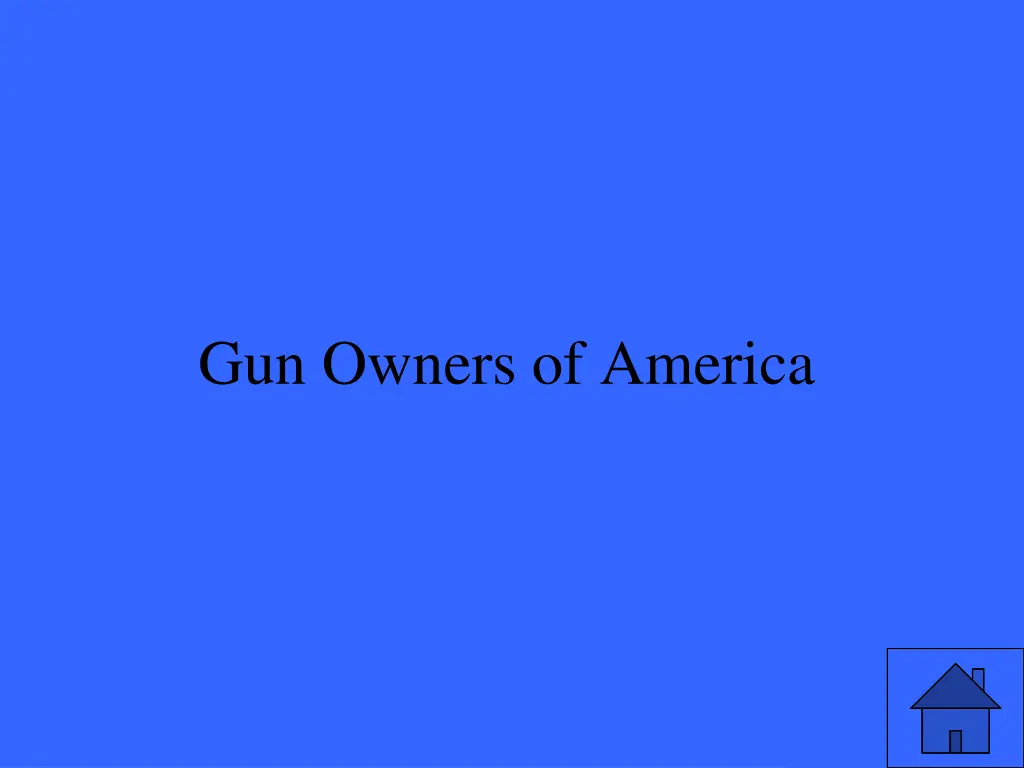 gun owners of america