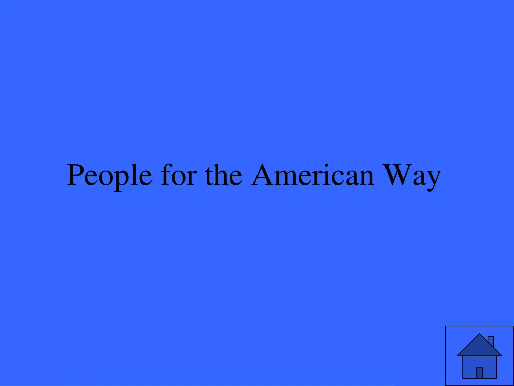 people for the american way